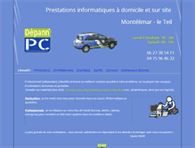 Tablet Screenshot of depannage-pc-montelimar.com